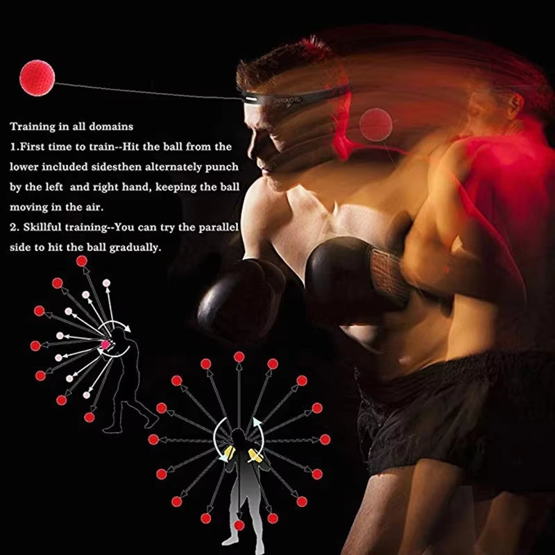 Elevate Your Training with the Boxing Speed Ball - Head-Mounted PU Punch Ball for MMA, Sanda & Fitness!