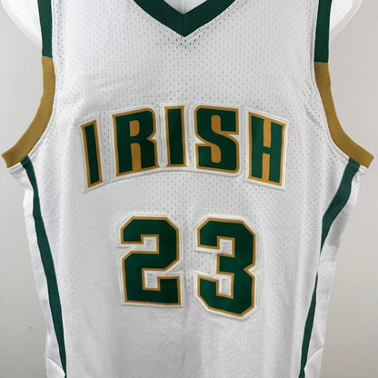 American Basketball Jersey #23 James High School Jersey for Men Big Size Mesh Breathable Basketball Jerseys for Men White Green Sewing Embroidery Cheap High Quality Accept Mixed Wholesale