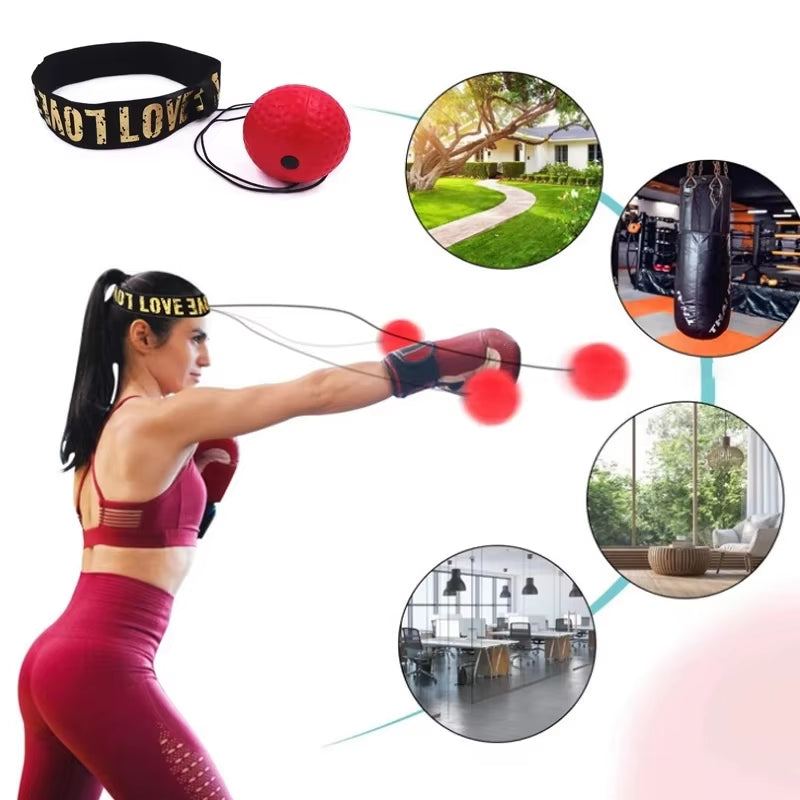 Elevate Your Training with the Boxing Speed Ball - Head-Mounted PU Punch Ball for MMA, Sanda & Fitness!