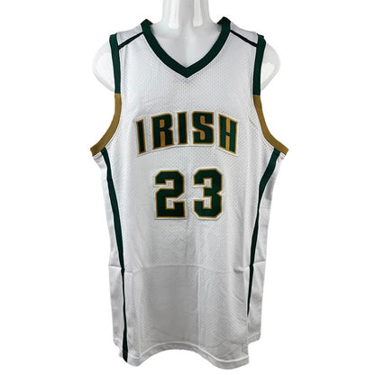 American Basketball Jersey #23 James High School Jersey for Men Big Size Mesh Breathable Basketball Jerseys for Men White Green Sewing Embroidery Cheap High Quality Accept Mixed Wholesale