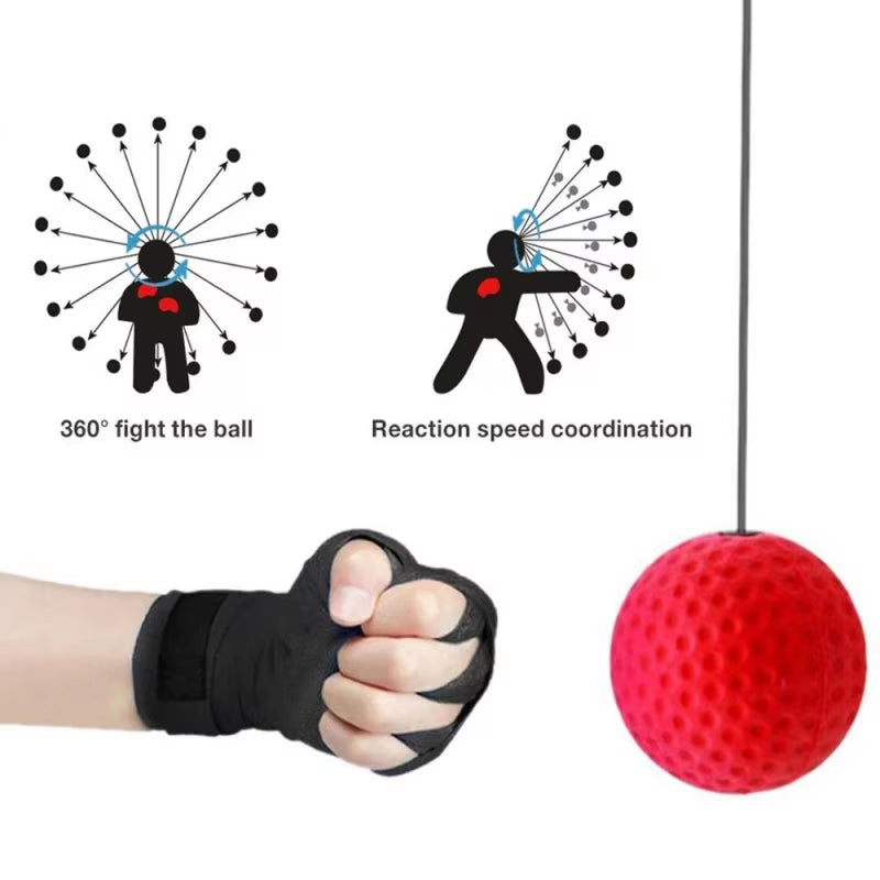 Elevate Your Training with the Boxing Speed Ball - Head-Mounted PU Punch Ball for MMA, Sanda & Fitness!